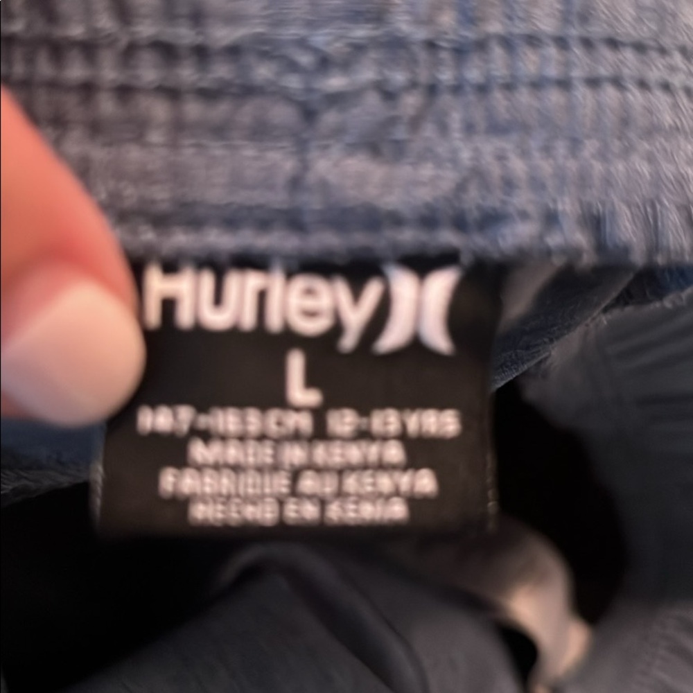 3 pairs of Hurley boys shorts - black are size 12 - blue ones are youth large - Picture 4 of 6